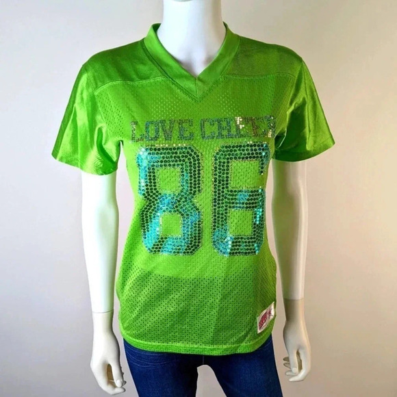 Soffe Green Love Cheer Jersey - Small - Picture 1 of 4
